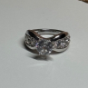 925 Sterling Silver CZ Ring Size 6.5