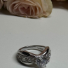 925 Sterling Silver CZ Ring Size 6.5