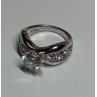 925 Sterling Silver CZ Ring Size 6.5