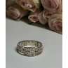 925 Sterling Silver Belt Ring Size 8