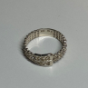 925 Sterling Silver Belt Ring Size 8