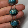 Vintage 925 Sterling Silver Turquoise Bracelet Length 7 Inch
