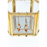 925 Sterling Silver Amber Earrings