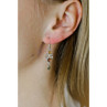 925 Sterling Silver Amber Earrings