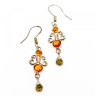 925 Sterling Silver Amber Earrings