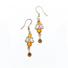 925 Sterling Silver Amber Earrings