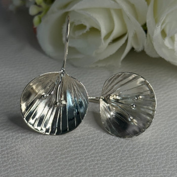 925 Sterling Silver Earrings Length 1.30 Inch