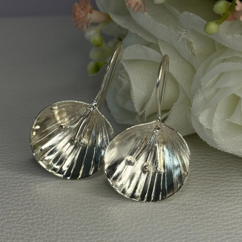 925 Sterling Silver Earrings Length 1.30 Inch