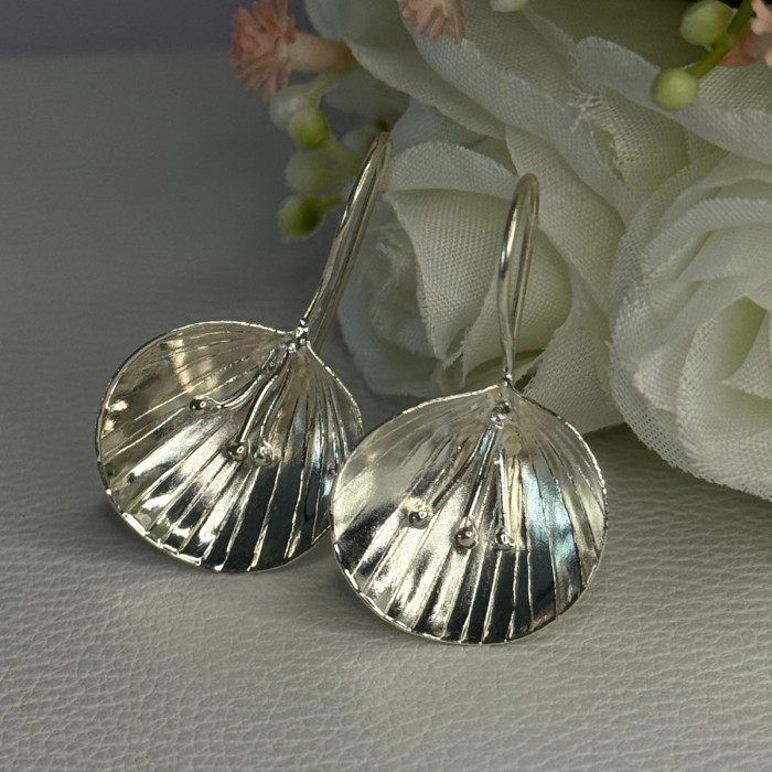 925 Sterling Silver Earrings Length 1.30 Inch