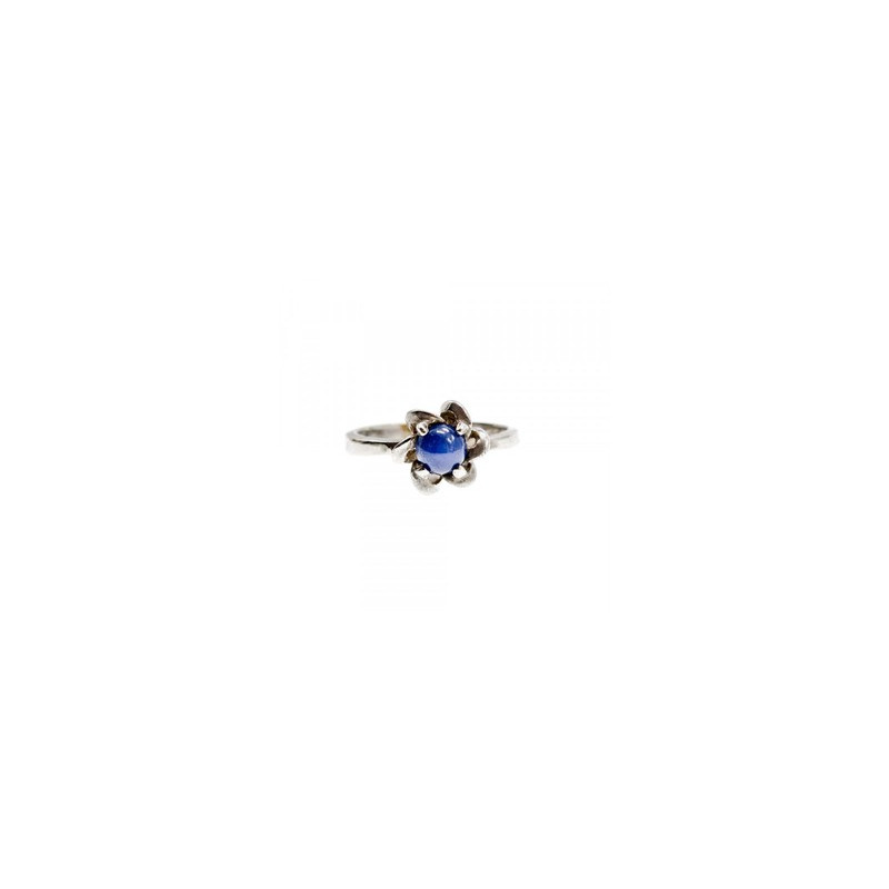 925 Sterling Silver Star Sapphire Ring Size 5.5