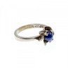 925 Sterling Silver Star Sapphire Ring Size 5.5