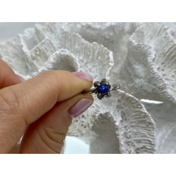 925 Sterling Silver Star Sapphire Ring Size 5.5