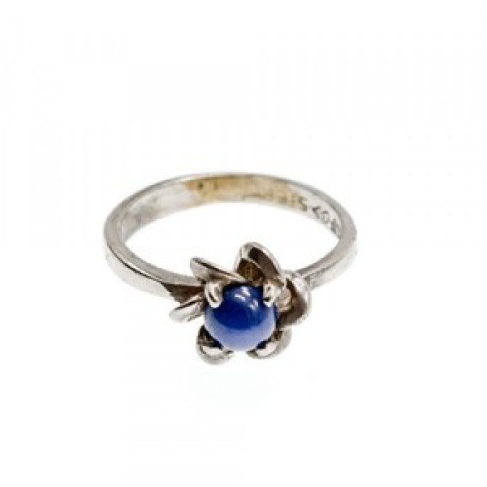 925 Sterling Silver Star Sapphire Ring Size 5.5