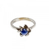 925 Sterling Silver Star Sapphire Ring Size 5.5