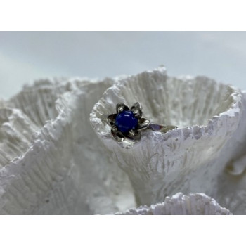 925 Sterling Silver Star Sapphire Ring Size 5.5