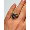 925 Sterling Silver Amethyst & Marcasite Ring Size 6