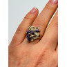 925 Sterling Silver Amethyst & Marcasite Ring Size 6