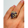 925 Sterling Silver Amethyst & Marcasite Ring Size 6