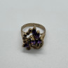 925 Sterling Silver Amethyst & Marcasite Ring Size 6