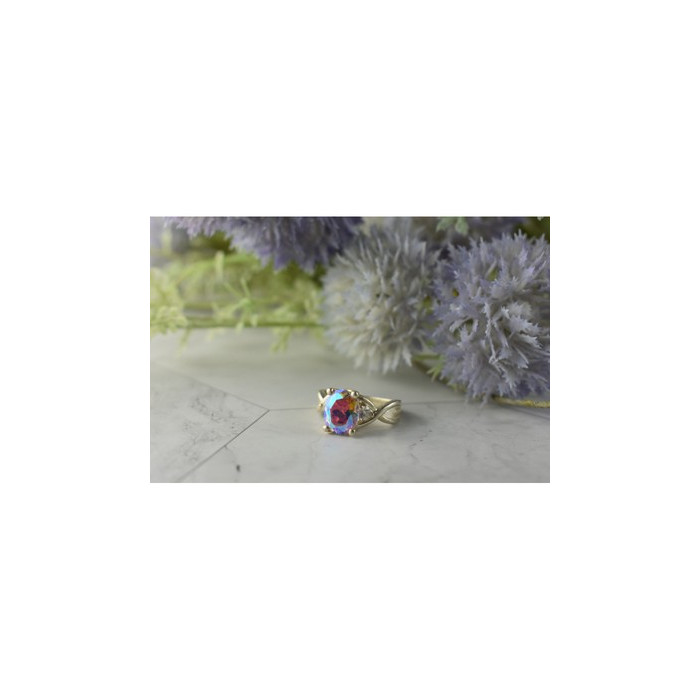 925 Sterling Silver Mystic CZ Ring Size 7.25