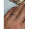 925 Sterling Silver Gold Plated CZ Ring Size 7