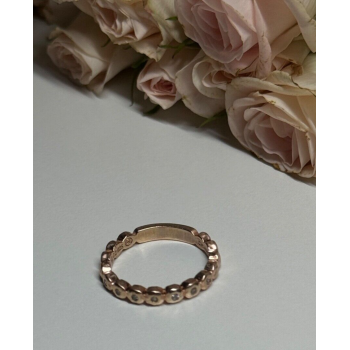 925 Sterling Silver Gold Plated CZ Ring Size 7