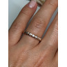 925 Sterling Silver Gold Plated CZ Ring Size 7