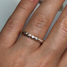 925 Sterling Silver Gold Plated CZ Ring Size 7