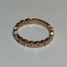 925 Sterling Silver Gold Plated CZ Ring Size 7