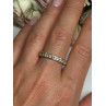 925 Sterling Silver Gold Plated CZ Ring Size 9