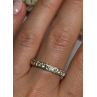 925 Sterling Silver Gold Plated CZ Ring Size 9