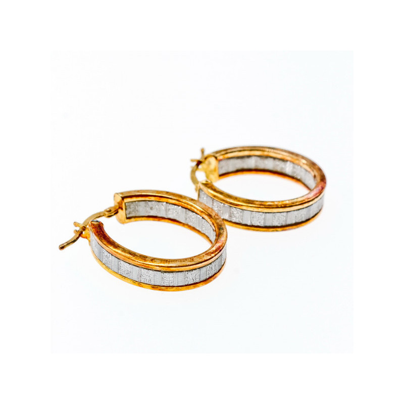 925 Sterling Silver Gold Plated Hoop Earrings