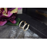925 Sterling Silver Gold Plated Hoop Earrings