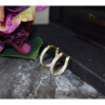 925 Sterling Silver Gold Plated Hoop Earrings