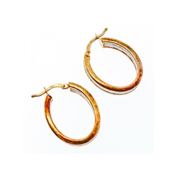 925 Sterling Silver Gold Plated Hoop Earrings