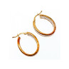 925 Sterling Silver Gold Plated Hoop Earrings