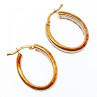 925 Sterling Silver Gold Plated Hoop Earrings