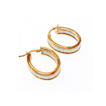 925 Sterling Silver Gold Plated Hoop Earrings