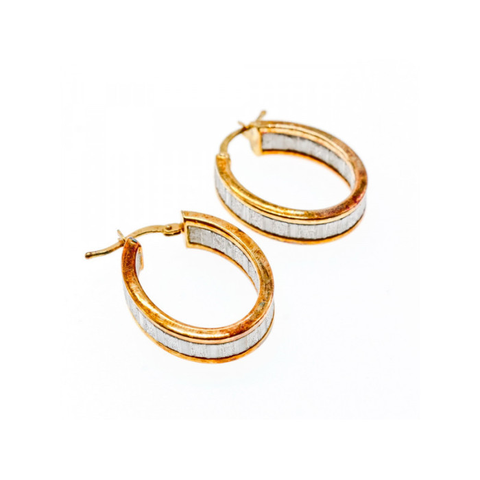 925 Sterling Silver Gold Plated Hoop Earrings