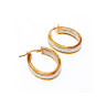 925 Sterling Silver Gold Plated Hoop Earrings