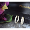 925 Sterling Silver Gold Plated Hoop Earrings