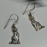 925 Sterling Silver Cats Earrings