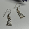 925 Sterling Silver Cats Earrings