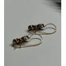 925 Sterling Silver Gold Plated CZ Earrings