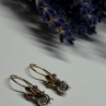 925 Sterling Silver Gold Plated CZ Earrings
