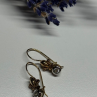925 Sterling Silver Gold Plated CZ Earrings