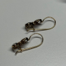 925 Sterling Silver Gold Plated CZ Earrings