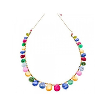 925 Sterling Silver Gold Plated Agates 