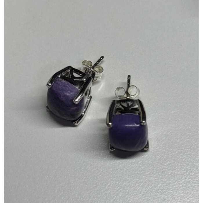 925 Sterling Silver Agate Earrings