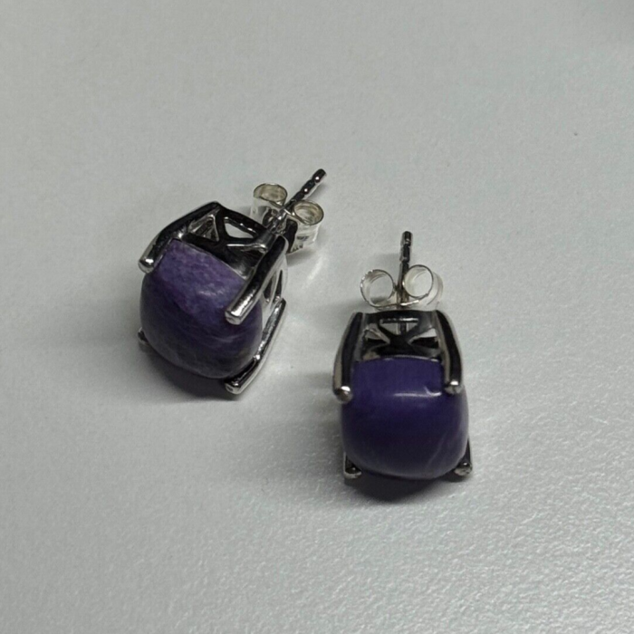 925 Sterling Silver Agate Earrings